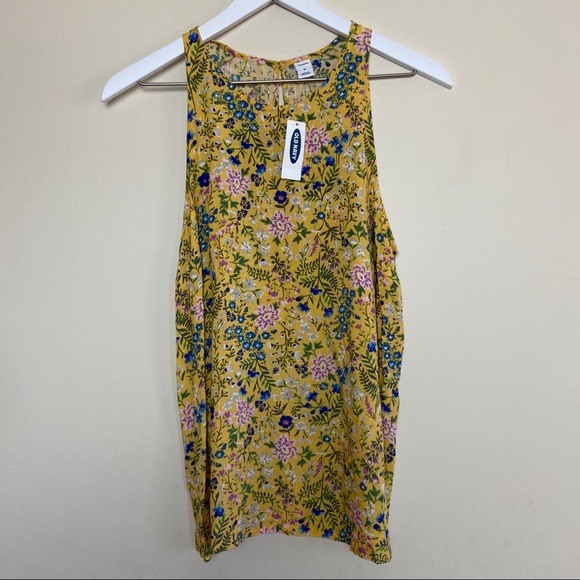 Old Navy Tops - NWT OLD NAVY Floral Print Swing Tank Size M